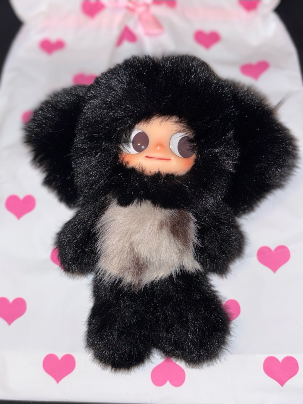Custom Zsiga Koala Plush Pendant Black and Brown